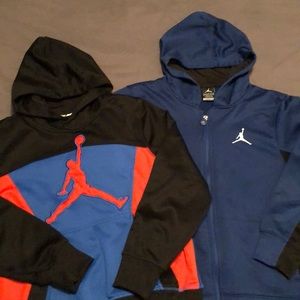 2-Hooded Jordan Sweatshirts